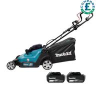 Makita DLM432 18V / 36V LXT Cordless Lawn Mower With 2 x 5.0Ah Batteries