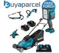 Makita Dlm432Z Twin 18V/36V Cordless 43Cm Lawn Mower + Makita Dur193Z Strimmer
