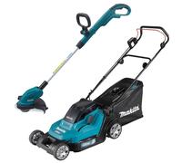 Makita DLM432Z Twin 18v 36v LXT Cordless 43cm Lawn Mower + DUR181 Grass Strimmer