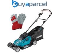 Makita DLM432Z Twin 18v / 36v LXT Cordless 43cm Lawn Mower + Rigger Goves + Bare