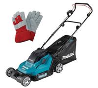 Makita Dlm432Z Twin 18V / 36V Lxt Cordless 43Cm Lawn Mower + Rigger Goves + Bare