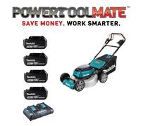 Makita DLM532PT4 Twin 18v (36v) 53cm Self Propelled Lawn Mower Kit - 4 x 5.0ah