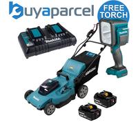 Makita Dlm538Pt2 Twin 18V / 36V 530mm Push Lawn Mower 2X 5.0Ah Battery Kit