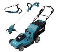 Makita DLM538Z Twin 18V / 36V LXT 530mm Push Lawn Mower + DUR193Z 18V Strimmer