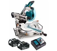 Makita DLS110Z 36V Brushless 260mm Compound Mitre Saw 2 x 3.0Ah Battery, Charger