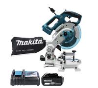 Makita Dls600Z 18V Li-Ion Lxt Cordless Brushless 165mm Mitre Saw With 1 X 5.0Ah Battery & Charger