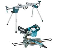 Makita Dls714Nz Slide Compound Mitre Saw 18V 36V 190mm Lxt Deawst06 Leg Stand