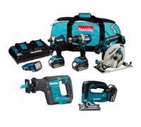 Makita Dlx 18V Brushless 6 Piece Lxt Multi Tool Kit Cordless Lithium Lxt 3X5.0Ah