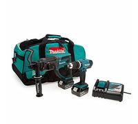 Makita DLX2025T 18v Combi DHP453 & DHR202 Sds Hammer Drill Kit 2 x