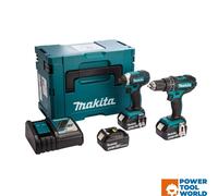Makita DLX2131JX1 18v Cordless 2 Piece Kit DHP482 Combi + DTD152 Impact Drive...