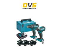 Makita DLX2131JX1 18v Li-ion LXT Combi and Impact Twin - 3 x 3.0ah Batteries
