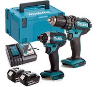Makita DLX2131TJ 18V 2 x 5.0Ah Li-ion Combi Drill DHP482 + DTD152 Impact Twin Kit