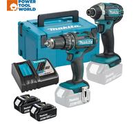 Makita DLX2131TJ 18v Twin Pack With 2 x 5.0Ah Batteries, Charger, Case