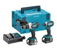 Makita DLX2145TJ 18V Li-ion Hammer Drill And Impact Driver 2 x 5.0Ah