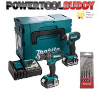 Makita DLX2145TJ Cordless 18V Combi Drill & Impact Driver Kit