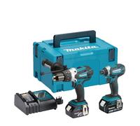 Makita DLX2145TJ 18v LXT Cordless Combi Drill and Impact Driver Kit 2 x 5ah Li-i
