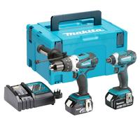 Makita DLX2145TJ 18V Li-ion Hammer Drill And Impact Driver 2 x 5.0Ah
