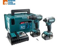 Makita DLX2283TJ 18V 5.0AH Cordless Combi Drill & Impact Driver Twin Pack