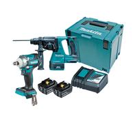 Makita DLX2372TJ 18V Li-ion LXT 2 Piece Brushless Combo Kit with 2x5.0Ah Batteri