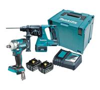 Makita DLX2372TJ 18V Li-ion LXT 2 Piece Brushless Combo Kit with 2x5.0Ah Batteri