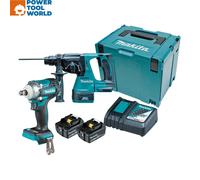 Makita DLX2372TJ 18V Li-ion LXT 2 Piece Brushless Combo Kit with 2x5.0Ah Batteri