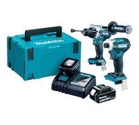 Makita DLX2455TJ 18V Combi & Impact Driver Twin Pack (2x 5Ah Batts)