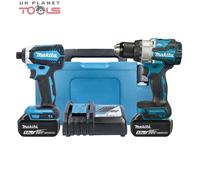 Makita DLX2507TJ 18v LXT Cordless Brushless Combi Drill and Impact Driver Kit 2 x 5ah Li-ion Charger Case