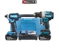Makita DLX2507TJ 18v LXT Cordless Brushless Combi Drill and Impact Driver Kit 2 x 5ah Li-ion Charger Case