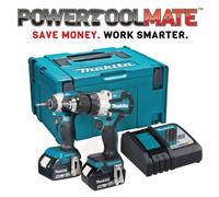 Makita DLX2507TJ 18v Twin Kit Combi Drill & Impact Driver - 2 x 5 Batteries
