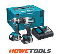 Makita DLX2507TJ 18v LXT Cordless Brushless Combi Drill and Impact Driver Kit 2 x 5ah Li-ion Charger Case