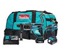 Makita DLX2563T 18v LXT Cordless Combi Drill and SDS Hammer Drill Kit 2 x 5ah Li-ion Charger Bag