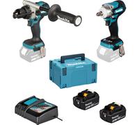 Makita DLX2590TJ 18v LXT Cordless Combi Drill and Impact Driver Kit 2 x 5ah Li-ion Charger Case