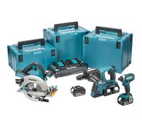 Makita DLX3049 3 Piece Kit DHR264+DHS710+DTD152 (4 x 5.0Ah Batts)