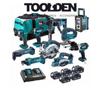 Makita DLX6067PT10X5 18V 10 Piece Cordless Kit with 5x 5.0Ah Batteries