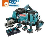 Makita DLX6068PT 18v LXT Cordless 6 Piece Power Tool Kit 3 x 5ah Li-ion Twin Battery Charger Bag
