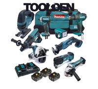 Makita DLX6068PT9 18V 9 Piece Kit with 3x 5.0Ah Batteries