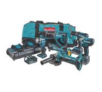 Makita DLX6100PX1 18v 6 Piece LXT Drill Grinder Kit Lithium Ion Li-Ion 3 x 3.0AH