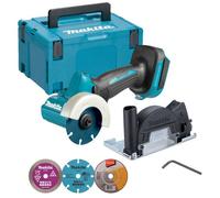 Makita Dmc300Z 18V Lxt Brushless 76mm Compact Cut Off Saw + 3 Blades + Makpac