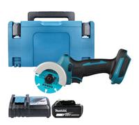 Makita Dmc300Z 18V Lxt Cordless Brushless 76mm Cut-Off Saw With 1 X 5Ah Battery, Charger & Case
