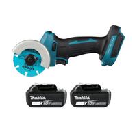 Makita Dmc300Z 18V Lxt Cordless Brushless 76mm Cut-Off Saw With 2 X 3Ah Batteries