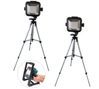 Makita DML805 18v 110v LXT LED Work Light Site Light + Tripod Stand + Bag x 2