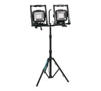 Makita DML805 18v 240v LXT LED Work Light Site Light Twin Pack + Tripod Stand