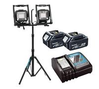 Makita Dml805 18V 240V Lxt Led Work Light Site Light Twin + Tripod + 5Ah Battery