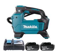 Makita DMP181 18V LXT Cordless Inflator With 2 x 5Ah Batteries & Charger
