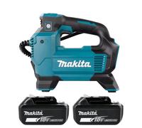 Makita Dmp181Z 18V Lxt Cordless 3-Speed 11.1Mbar, 22L/min Tyre Inflator With 2 X 5Ah Batteries