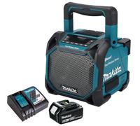 Makita DMR203 12V/18V CXT/LXT Jobsite Bluetooth Speaker 1 x 5Ah Battery, Charger