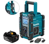 Makita Dmr301 Digital Dab Built In Charger Site Radio Dab Bluetooth & 18V Bl1850