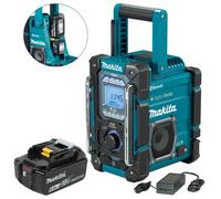 Makita DMR301 Digital DAB Built in Charger Site Radio DAB Bluetooth & 18v BL1860