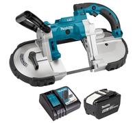 Makita DPB180Z 18V LXT Portable Band Saw with 1 x 12.0Ah Battery & Charger