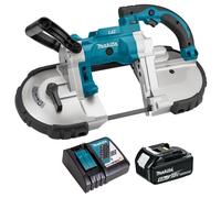 Makita DPB180Z 18V LXT Portable Band Saw with 1 x 5.0Ah Battery & Charger